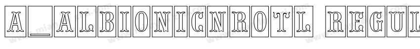 a_AlbionicNrOtl Regular字体转换